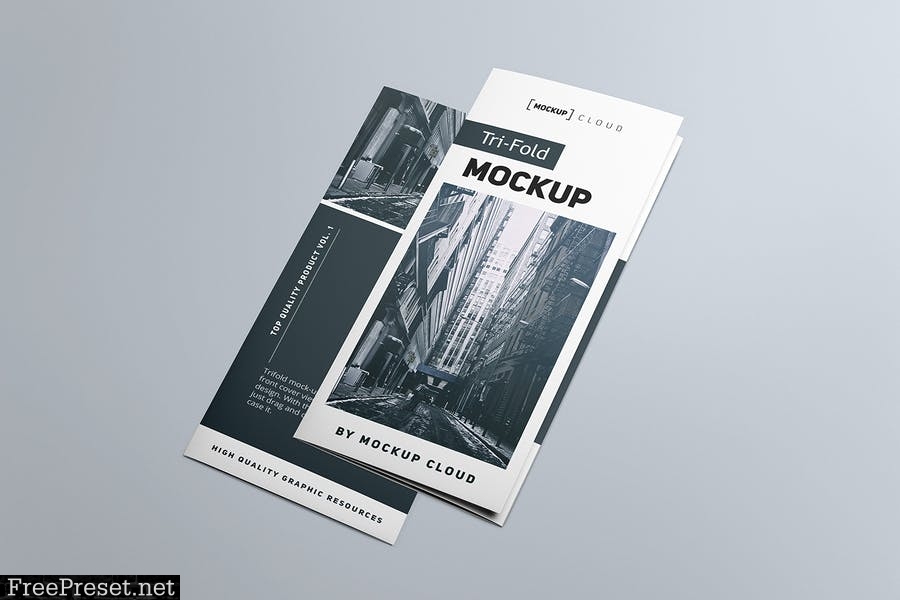 Tri fold Brochure Mockup