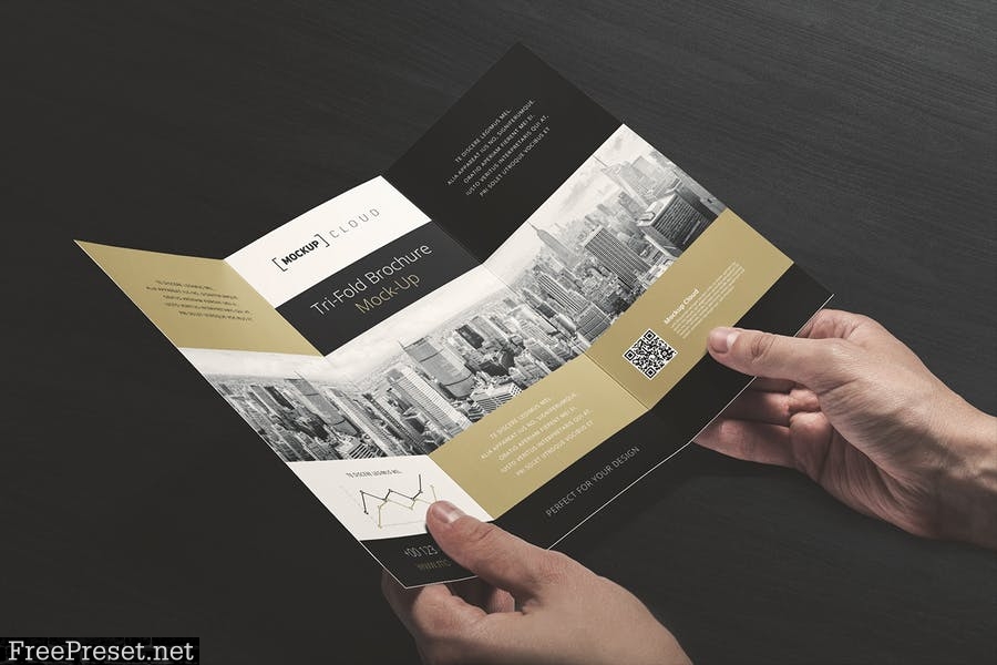 Tri fold Brochure Mockup