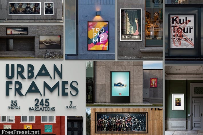 Urban Frames mockups