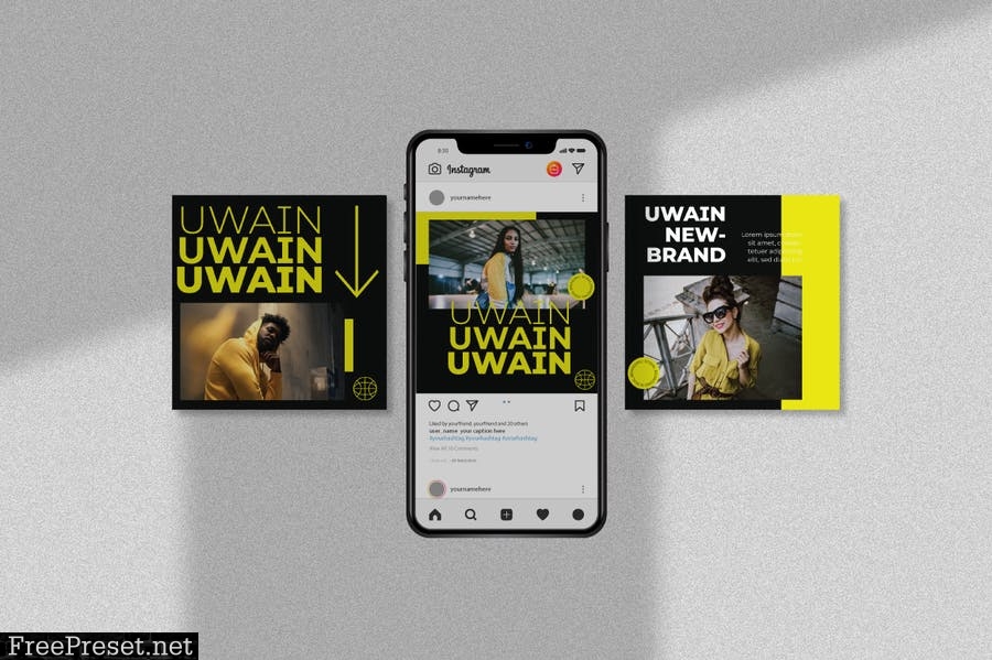 Uwain Instagram Template DZBW553