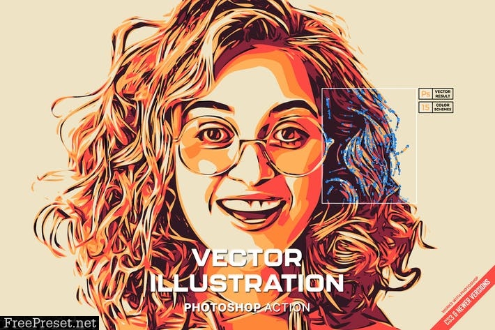 Vector Illustration Photoshop Action
