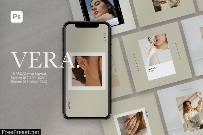 Vera Social Media Photoshop Template YDKMCSN