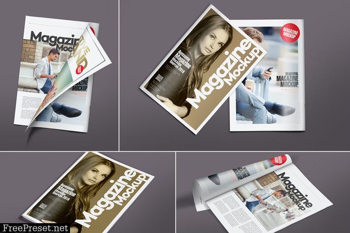 Versatile Magazine Mockups AU42L5