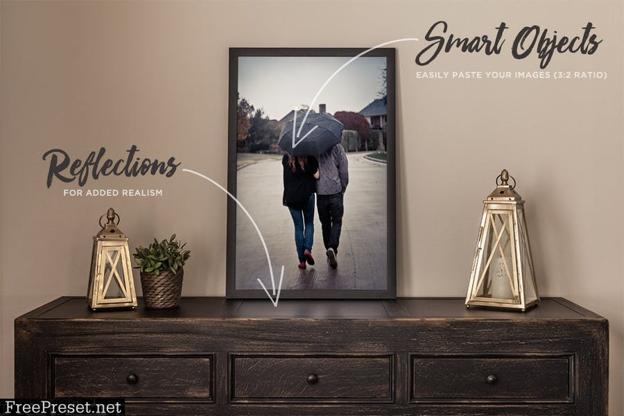 Vertical Photo & Poster Mockup