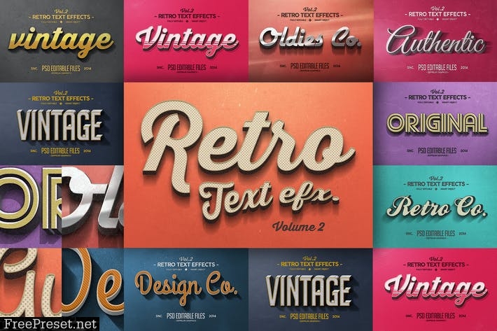 Vintage Text Effects Vol.2 8YMYBH