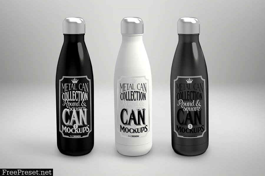 Vol. 3 Metal Can Mockup Collection 94HT5K