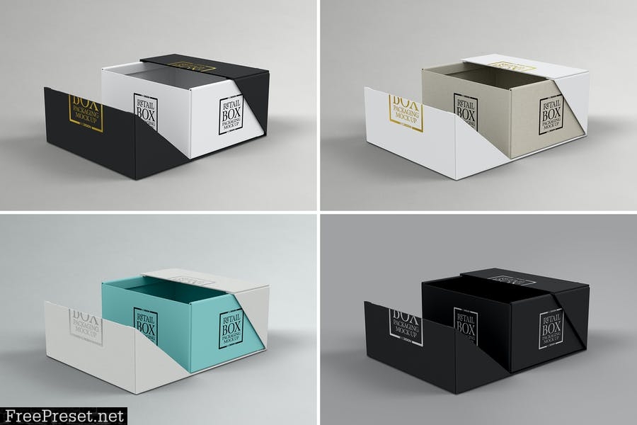 VOLUME 03: Retail Box Packaging Mockups