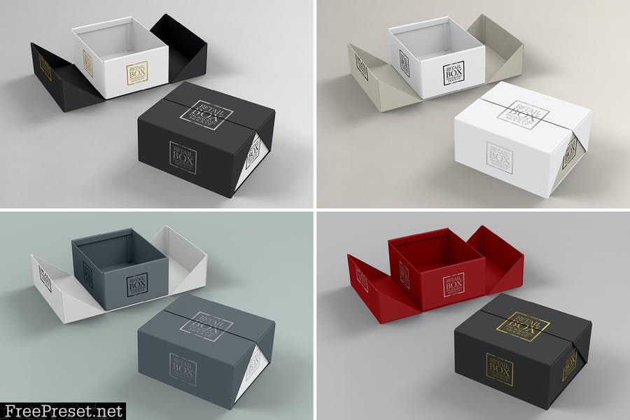 VOLUME 03: Retail Box Packaging Mockups