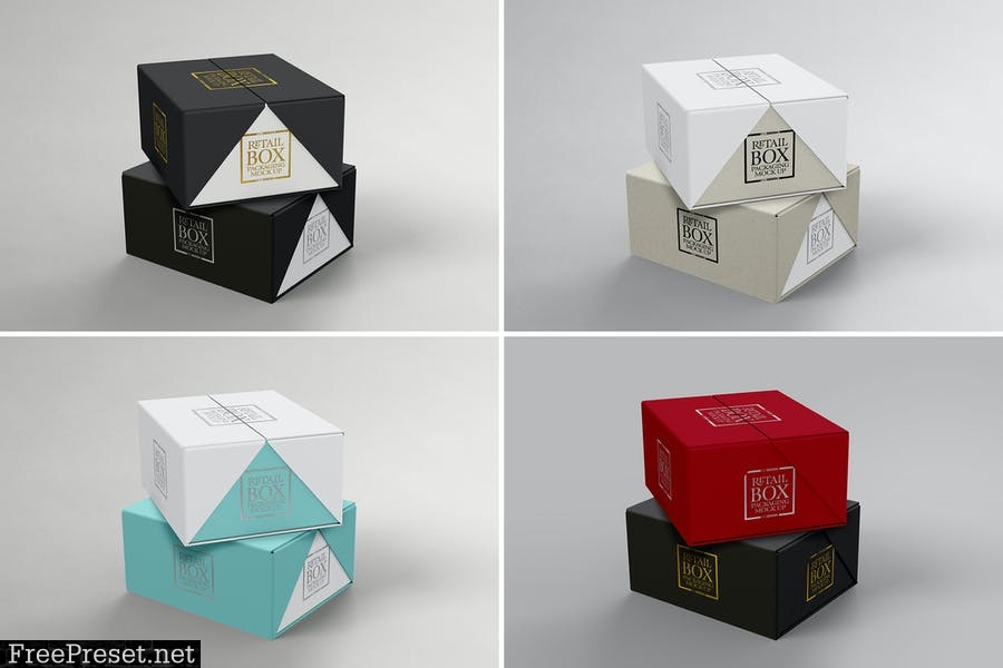 VOLUME 03: Retail Box Packaging Mockups