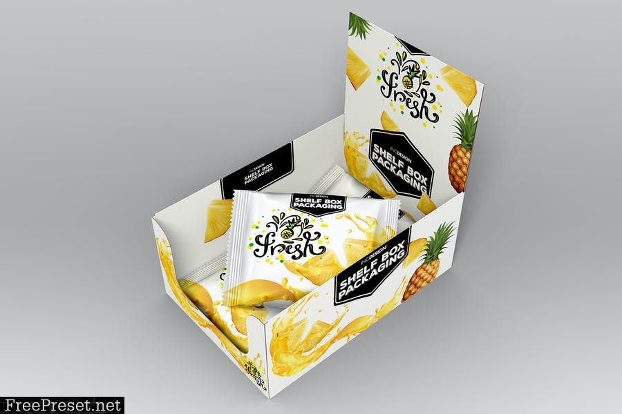 VOLUME 2: Retail Shelf Box Packaging Mockups BXSDF3