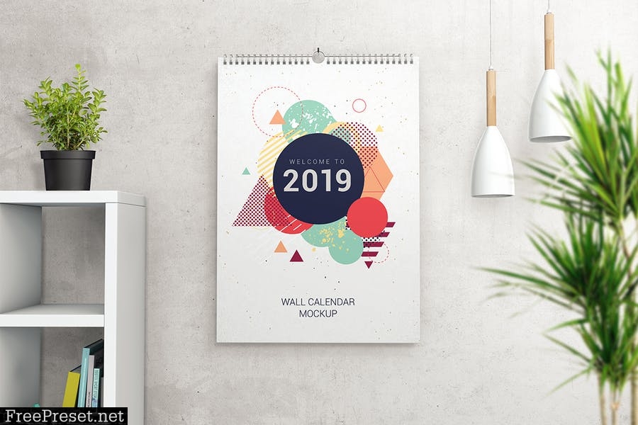 Wall Calendar Mockups U8YLWC