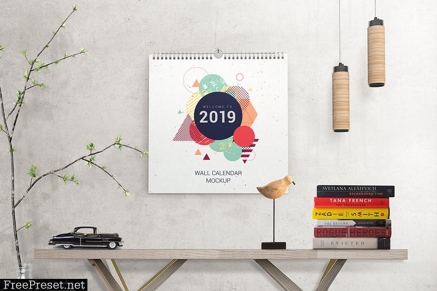 Wall Calendar Mockups U8YLWC