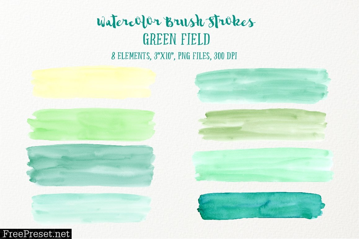 Watercolor Brush Stroke Bundle 664929