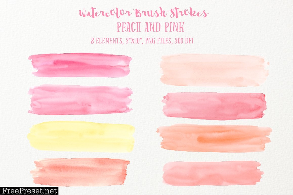 Watercolor Brush Stroke Bundle 664929