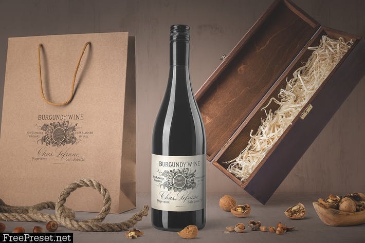 Wine Bottle Mockups Vol. 4