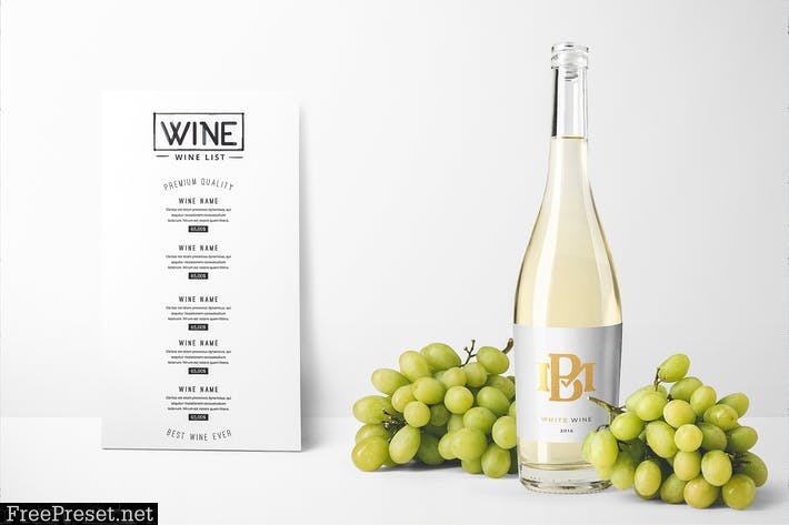 Wine Bottles Mockup Vol. 2