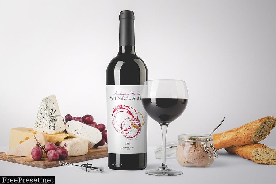 Wine Bottles Mockup Vol. 3