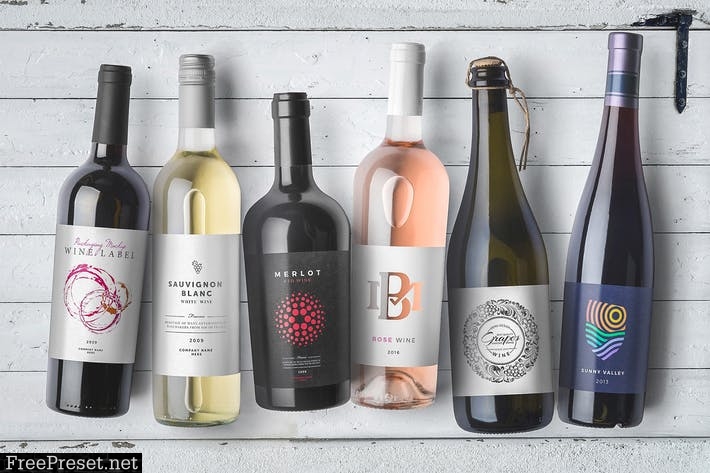 Wine Bottles Mockups Vol. 1 Z5JDMB