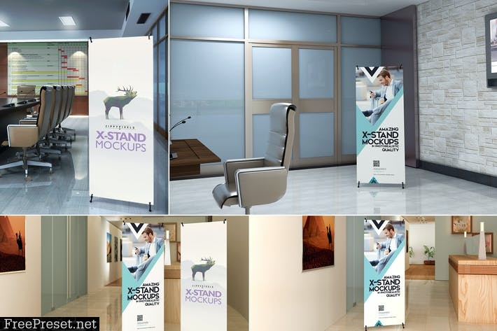 X Standee PSD Mockups AZLXZP