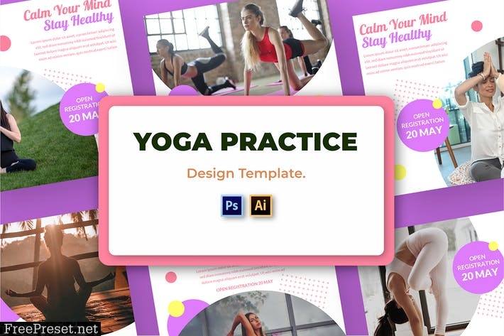 Yoga Practice Social Media Template DDNC9EN