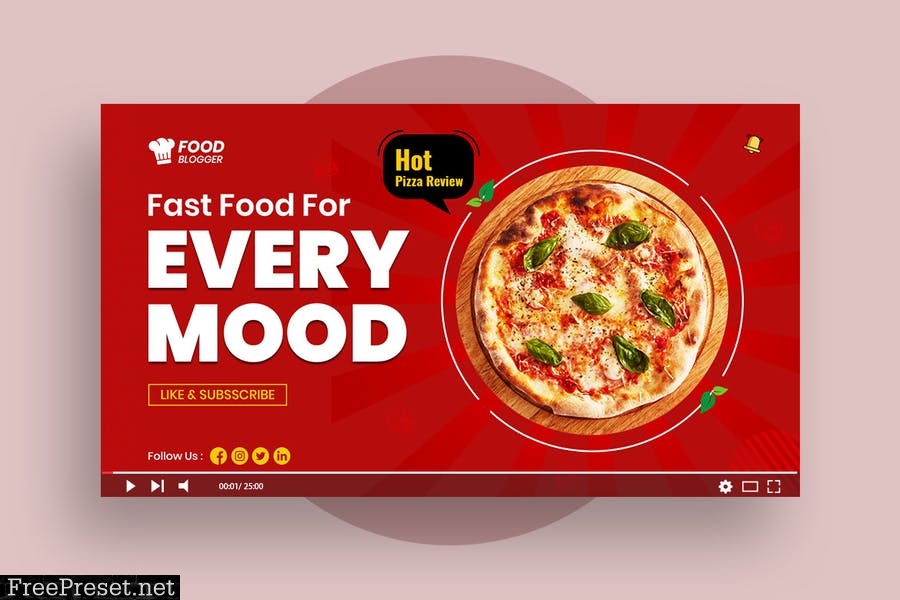 YouTube Video Thumbnail For Pizza & Food Review 4LQKTHA