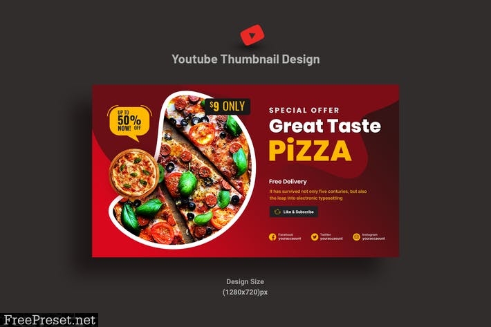 YouTube Video Thumbnail For Pizza Restaurant PRBCSNZ