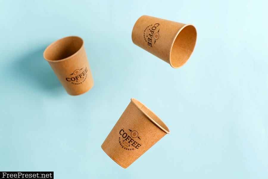 Zero Waste cups mockup set