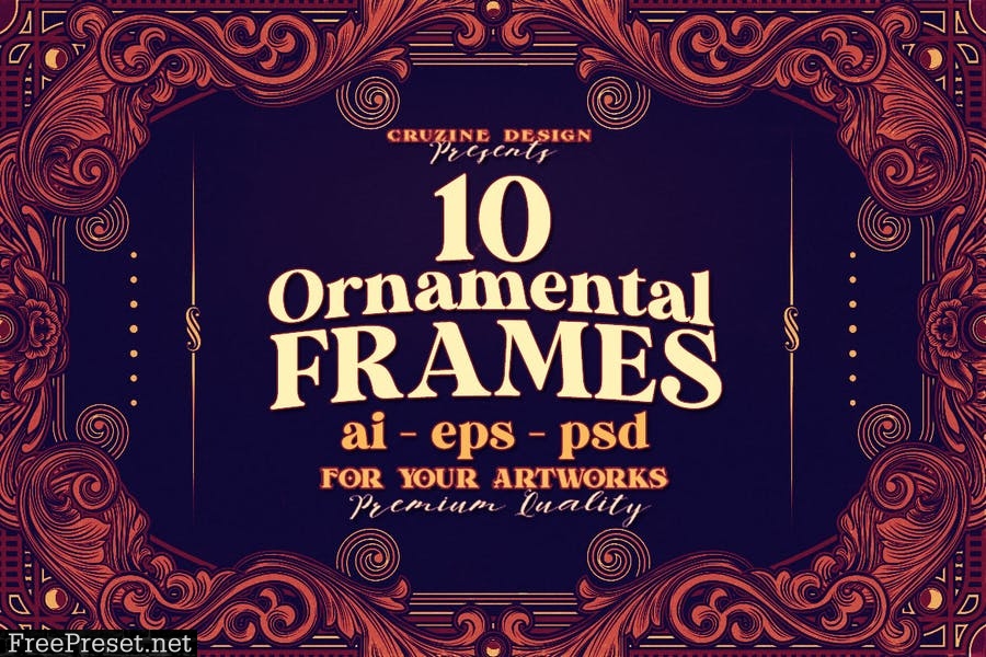 10 Frames Vol.8 - Victorian Ornament N2CBCTJ