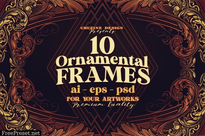 10 Frames Vol.8 - Victorian Ornament N2CBCTJ