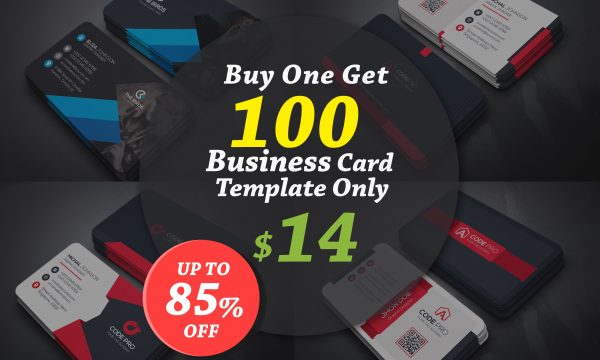 100 Business Card Template Bundle 5910107