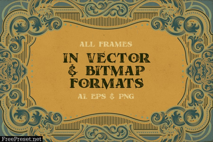 15 Frames v.10 - Victorian Ornament P5A7LLJ