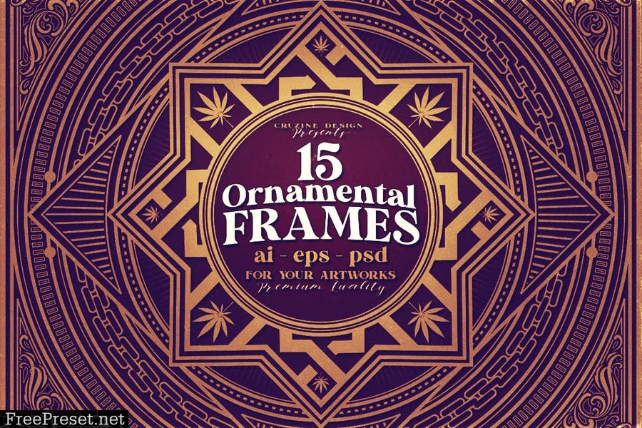 15 Square & Ornamental Frames ZGGYNPL