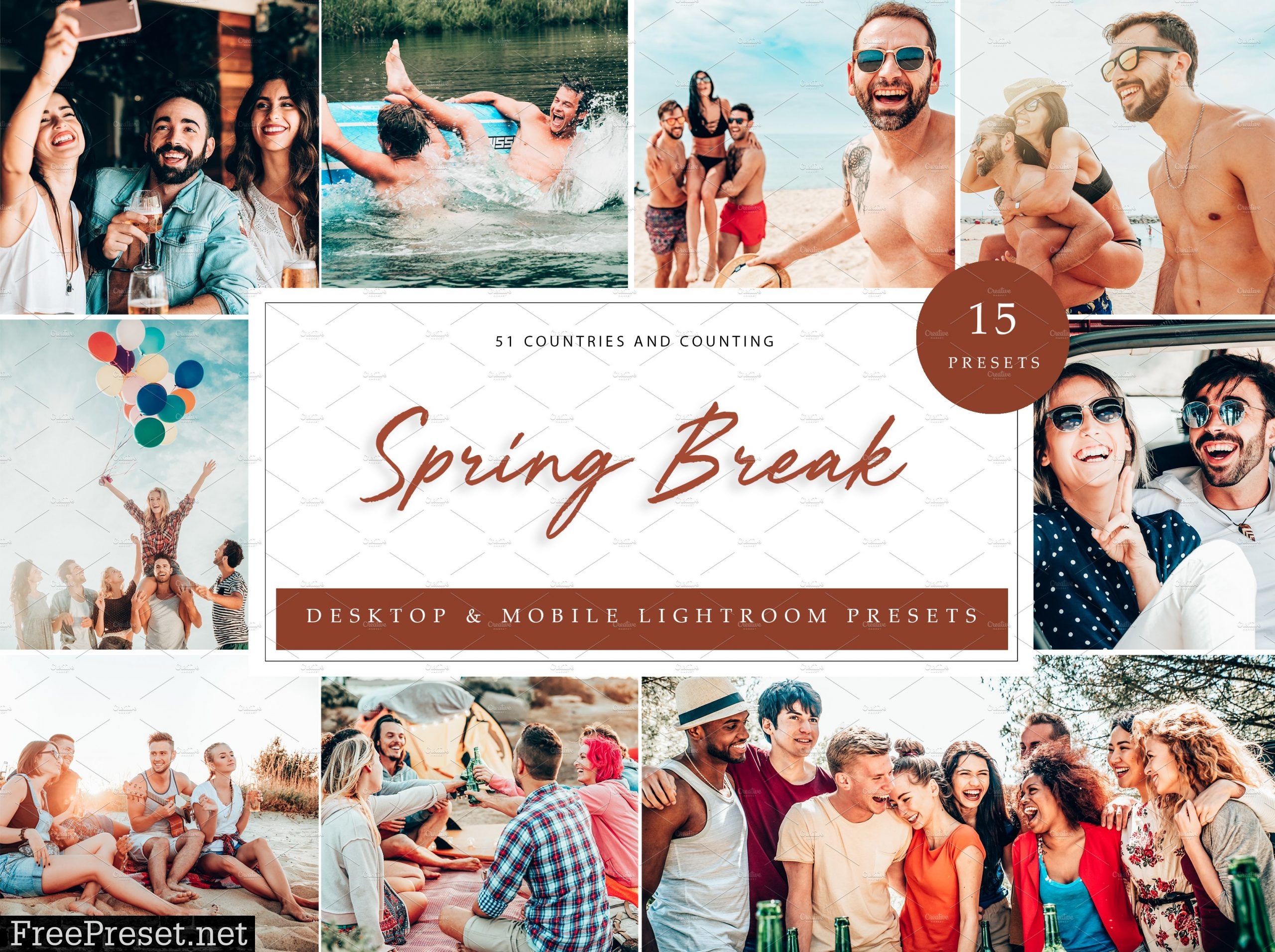 15 x Lightroom Presets Spring Break 5962694