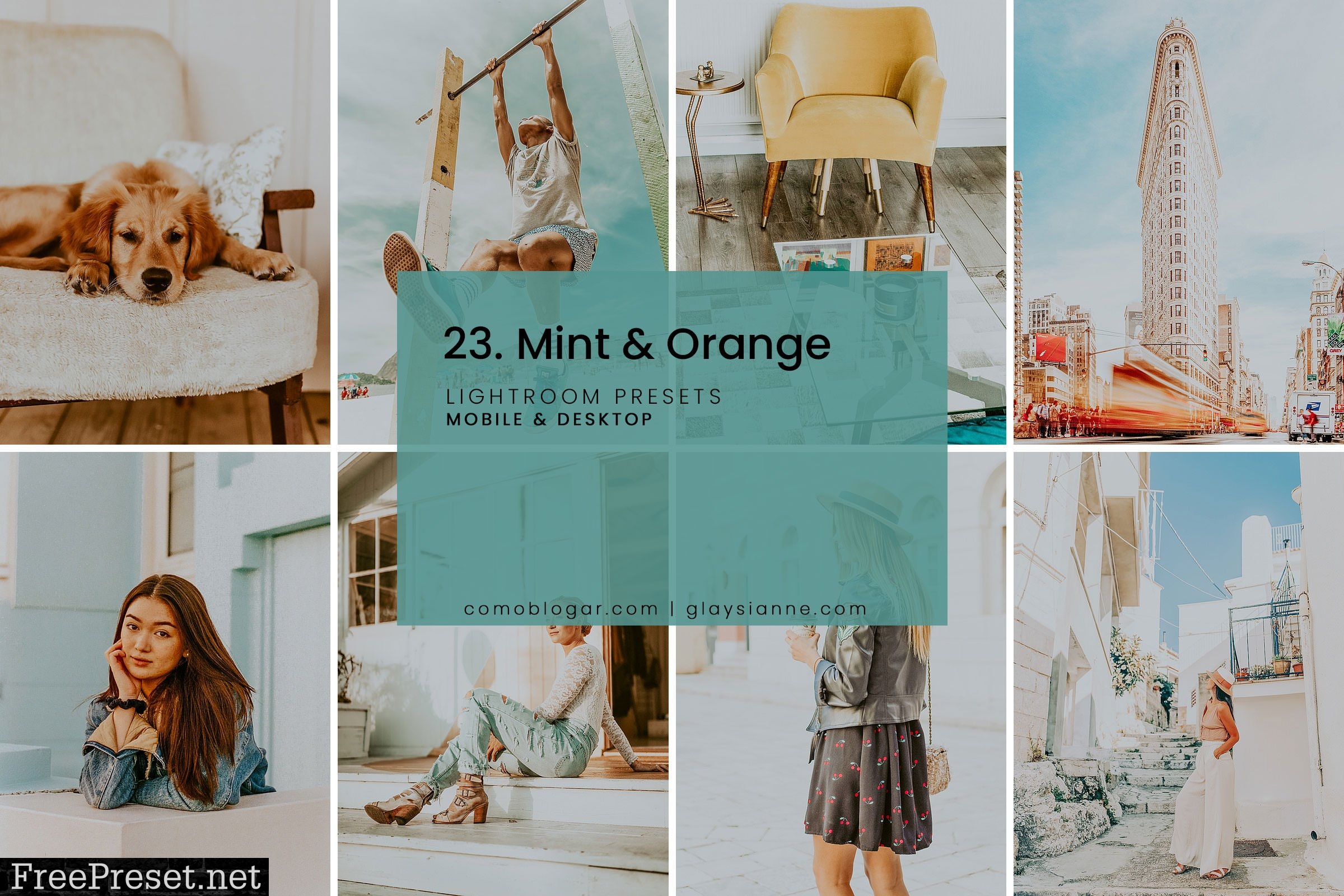 23. Mint & Orange