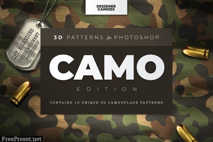 3D Camo Camouflage Patterns XV83PSS