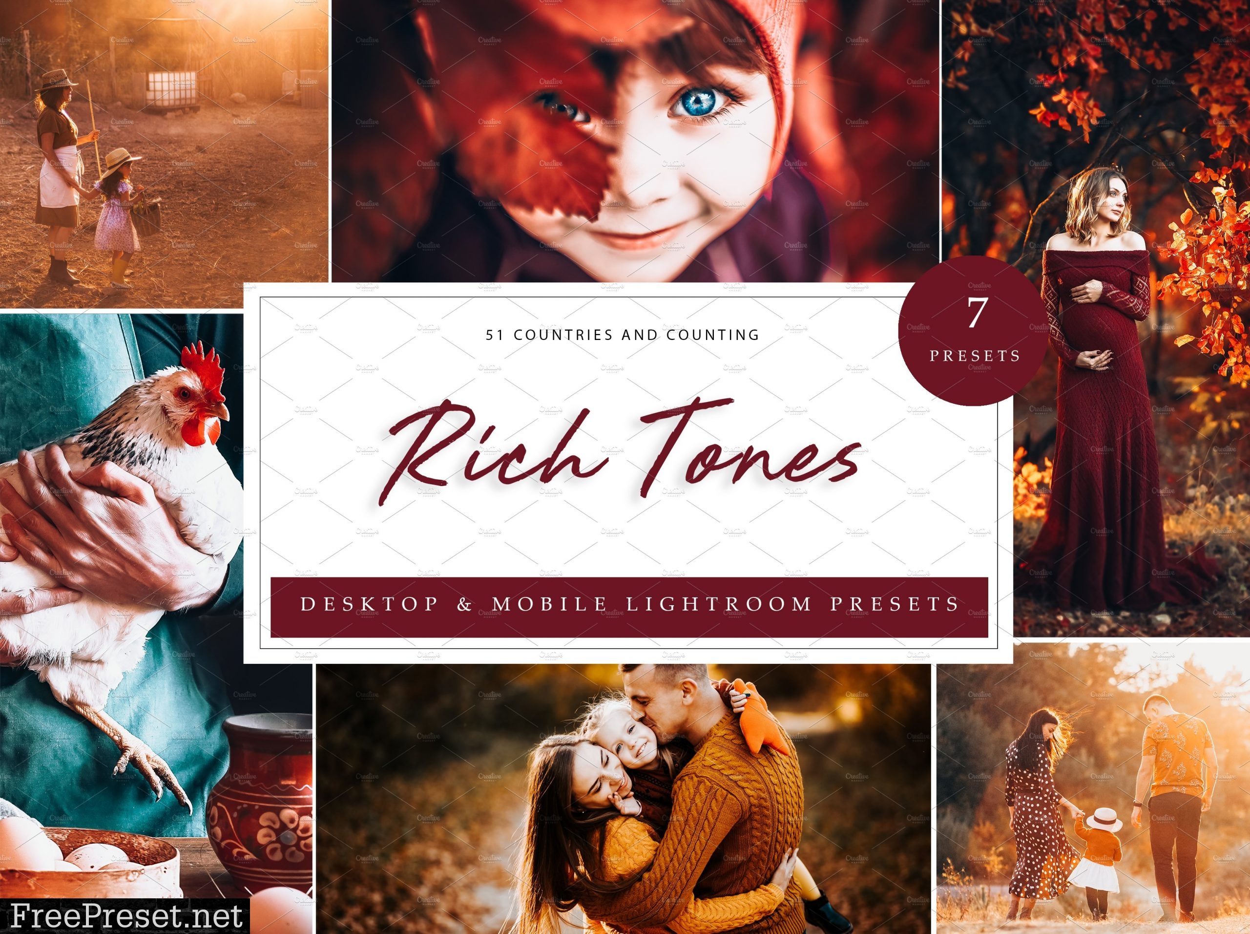 7 x Lightroom Presets, Rich Tones 5962684