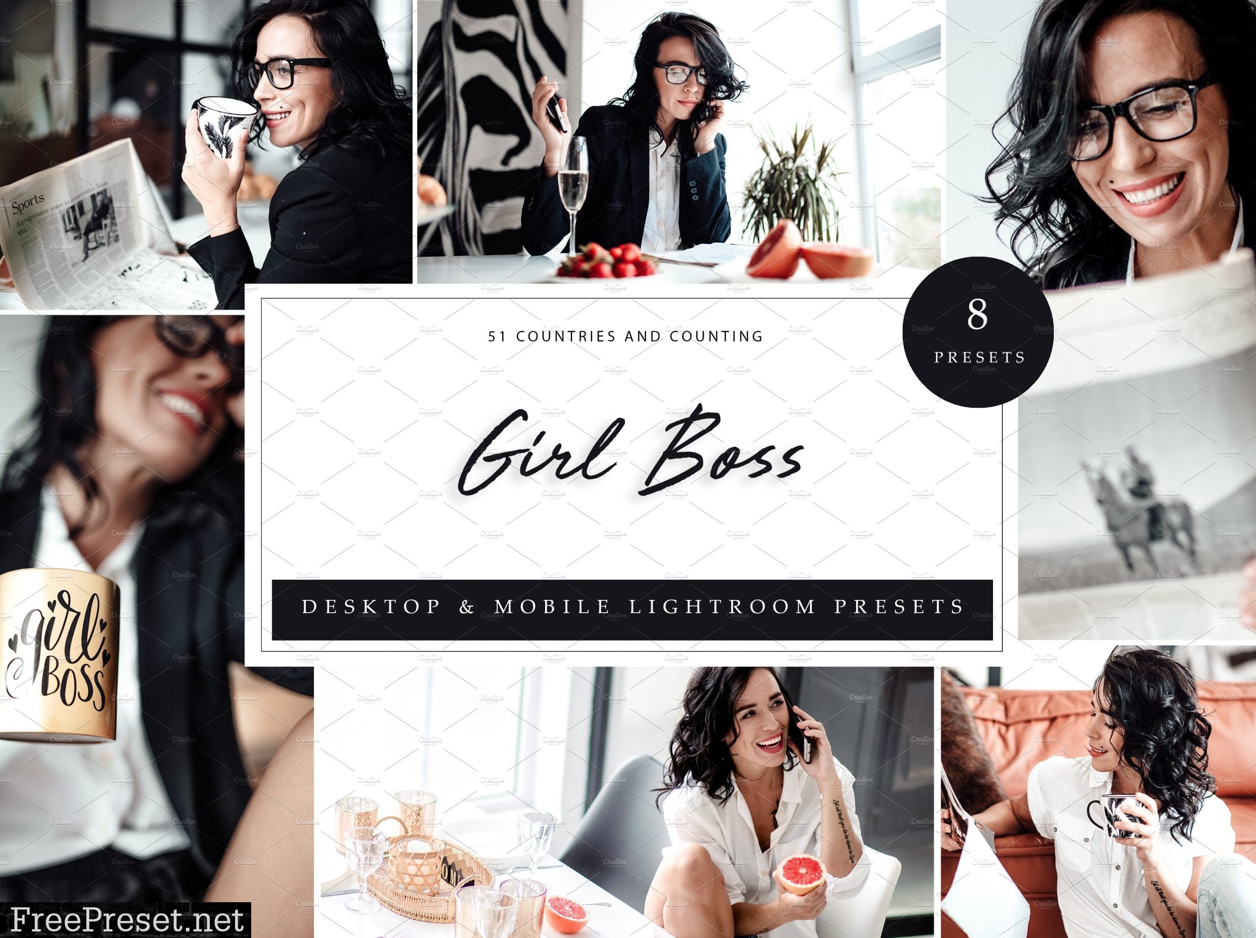 8 x Lightroom Presets, Girl Boss 5962542