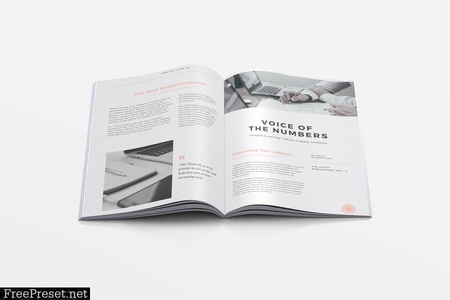 Two Matte A4 Magazines Mockup Design