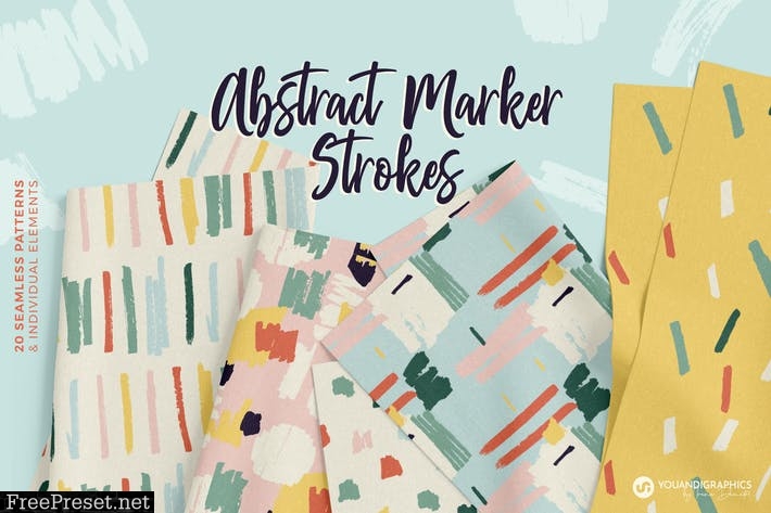 Abstract Marker Strokes Patterns BBX8C2L