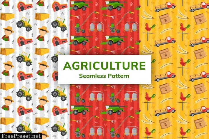 Agriculture Seamless Pattern LBVTLKY