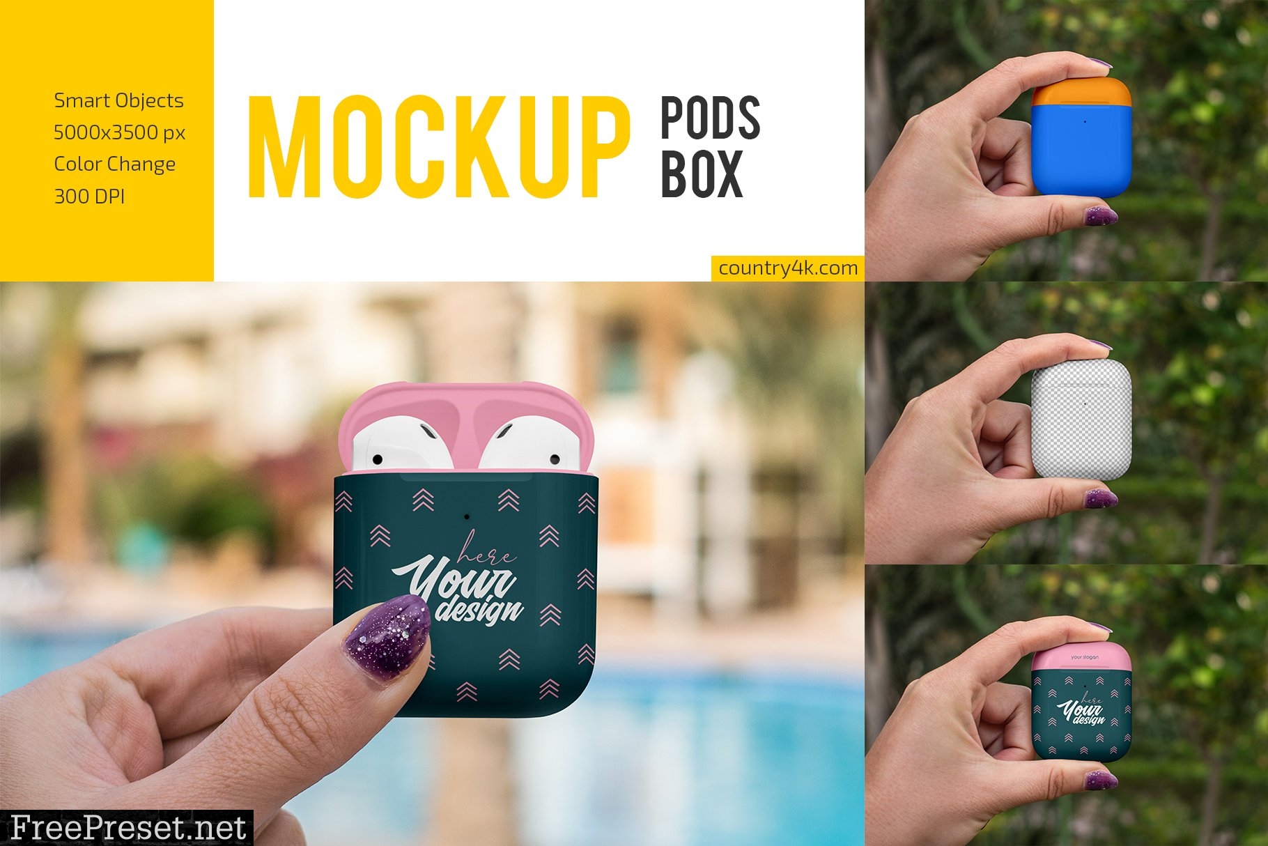 AirPods Box Mockup Set 6049857