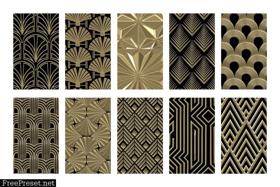 Art Deco Patterns 7B4YEMZ