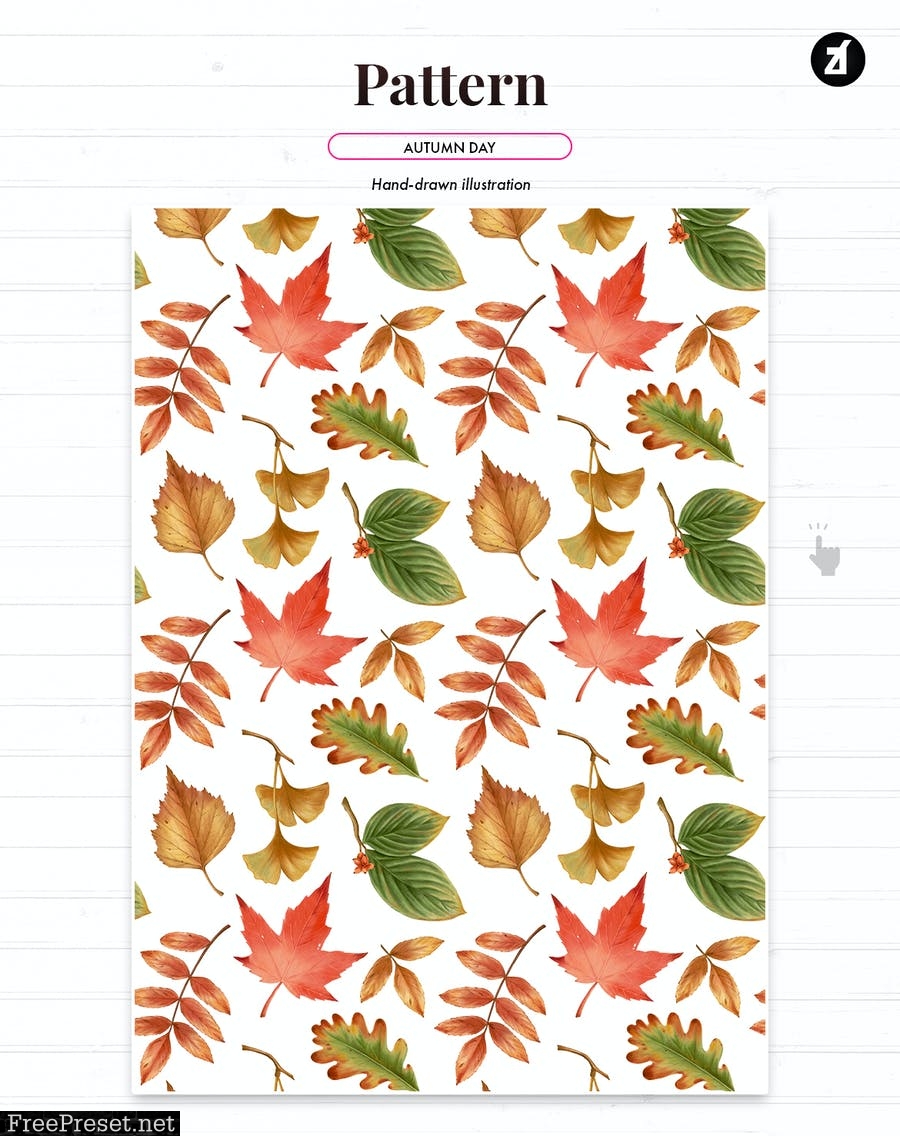 Autumn season illustration and pattern CEYSWML