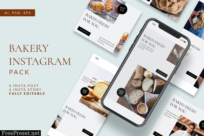 Bakery Festival Instagram Stories & Post Pack CGFJJC9