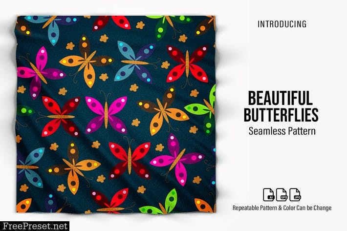 Beautiful Butterflies Pattern XP8PRGK