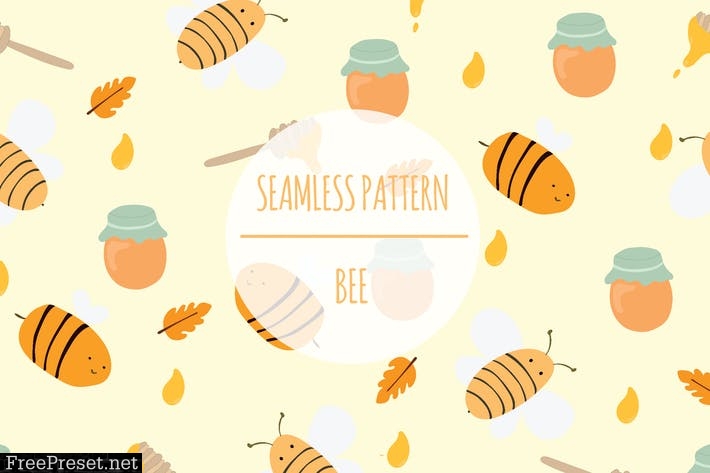 Bee – Seamless Pattern J9DEP2Y