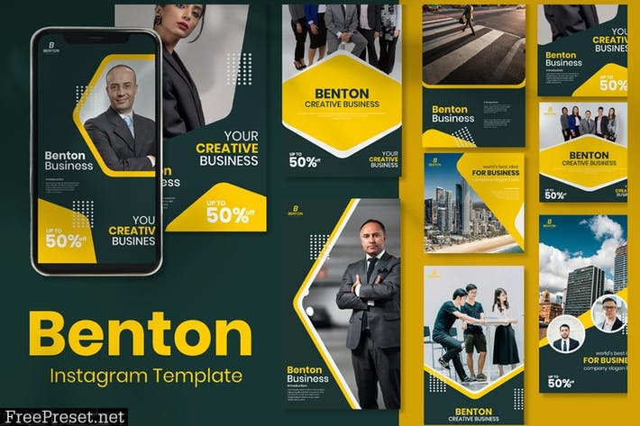 Benton Business Instagram Template YJQQMB7