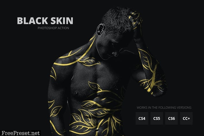 Black Skin Photoshop Action