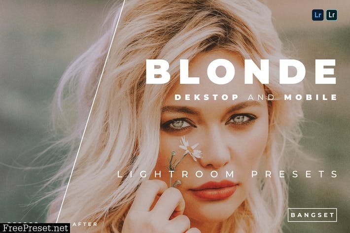 Blonde Desktop and Mobile Lightroom Preset