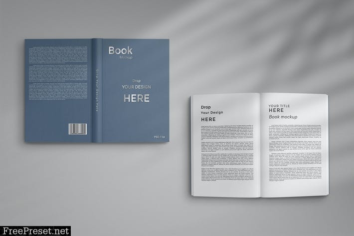 Book Mockup Hardcover 6L4RC33